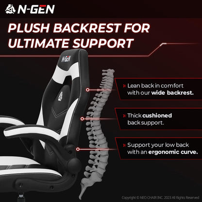 N-GEN Video Gaming Computer Chair Ergonomic Office Chair Desk Chair