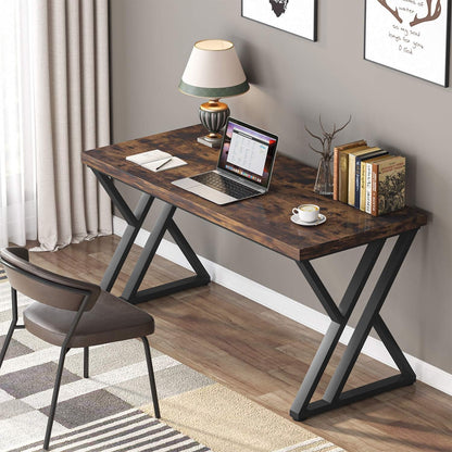 55 Inch Large Simple Industrial Computer Desk Study Writing Table Home