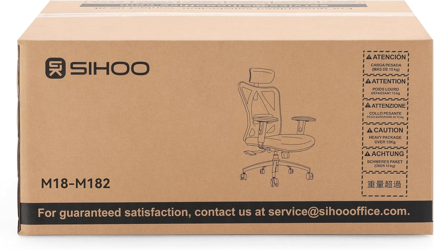 Sihoo M18 Ergonomic Office Chair, Computer Desk Chair with Adjustable