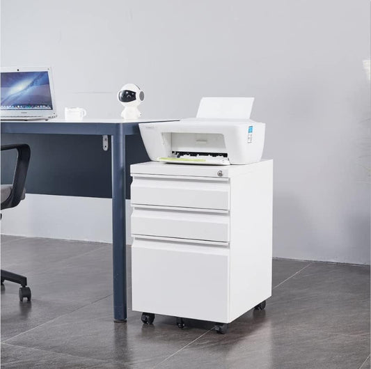 3 Drawer Mobile File Cabinet for Home Office under Desk Storage,