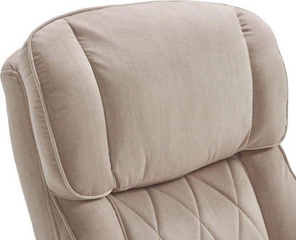 Sutherland Quilted Leather Executive Office Chair with Padded Arms,