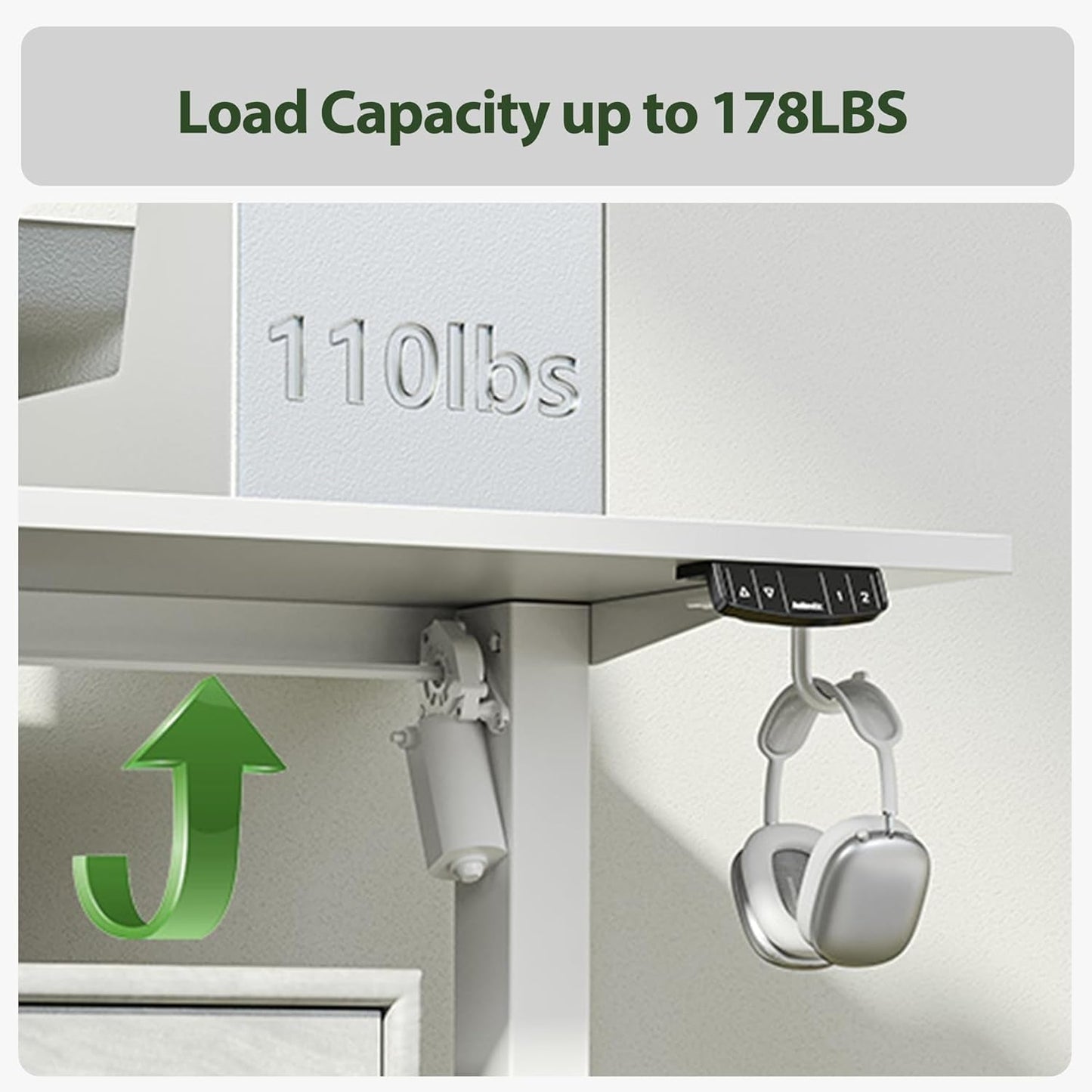 L Shaped Standing Desk Adjustable Height, Electric Corner Standing