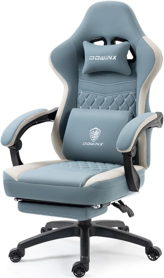 DOWINX Gaming Chair Breathable Fabric Computer Chair with Pocket Spring