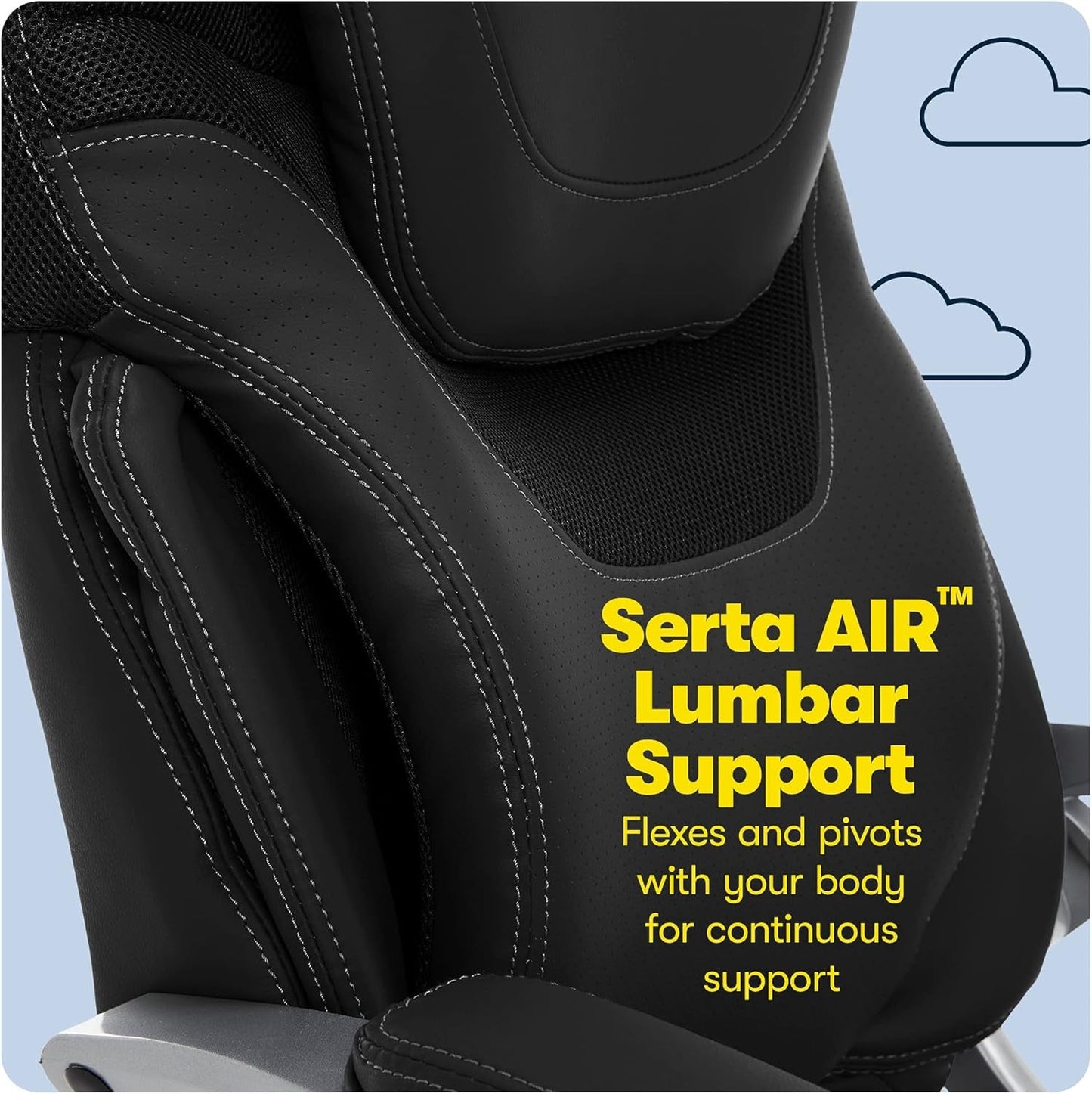 Serta Bryce Executive Office Chair, Ergonomic Computer Deskchair with
