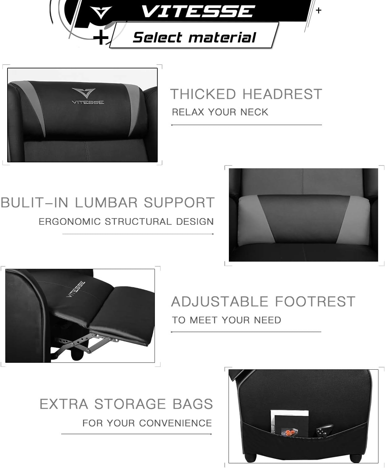 VITESSE Gaming Recliner