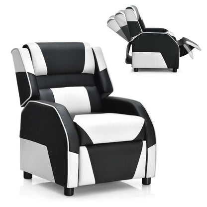 Kids Gaming Recliner with Headrest and Footrest
