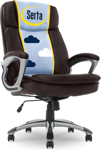 Serta Fairbanks Big and Tall High Back Executive Office Chair, Ergonomic
