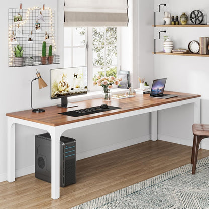 78.7 Inches Extra Long Computer Desk 2 Person Desk, Double Long Desk,
