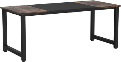 70.8”Executive Desk, Large Office Computer Desk with Thicken Frame,