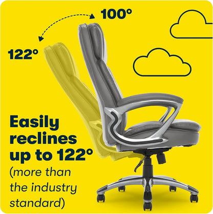 Serta Fairbanks Big and Tall High Back Executive Office Chair, Ergonomic