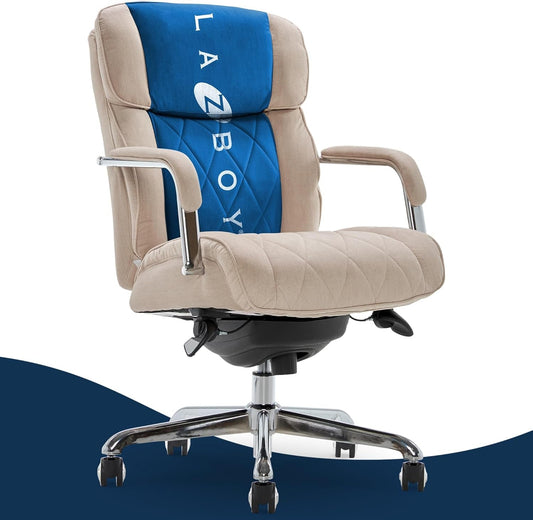Sutherland Quilted Leather Executive Office Chair with Padded Arms,