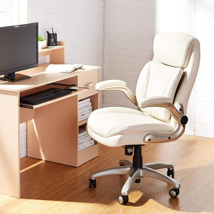 Ergonomic Desk Office Chair, Flip-Up Armrests, Adjustable Height,