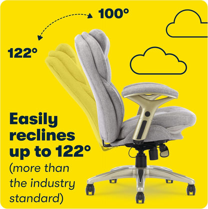 Ergonomic Executive Office Chair Motion Technology Adjustable Mid Back