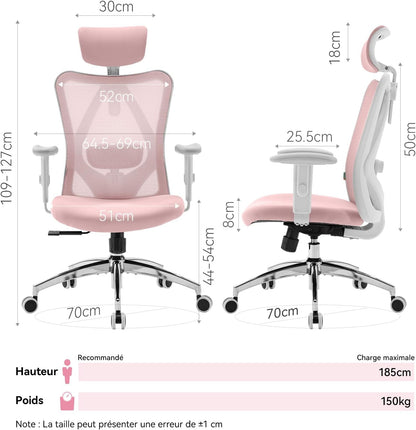 Sihoo M18 Ergonomic Office Chair, Computer Desk Chair with Adjustable
