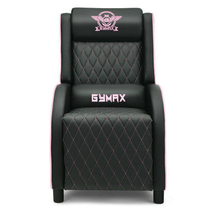 6YMAX Massage Gaming Recliner Chair with Headrest and Adjustable Backrest