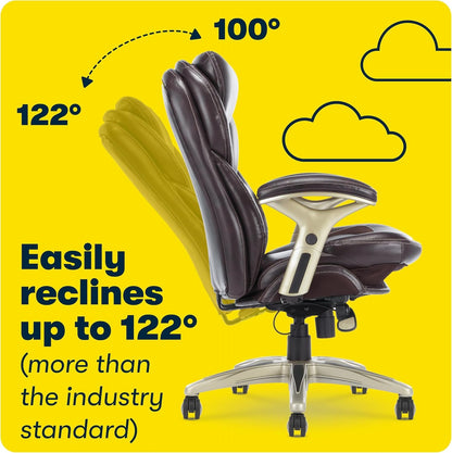 Serta Claremont Ergonomic Executive Office Chair with Back in Motion