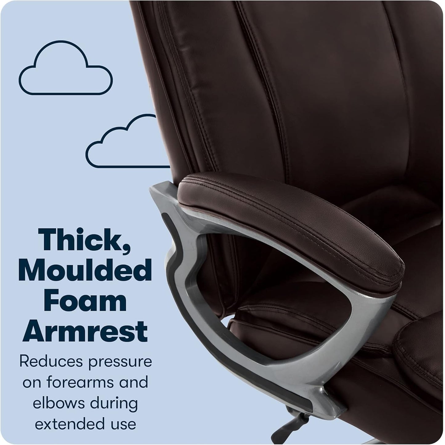 Serta Fairbanks Big and Tall High Back Executive Office Chair, Ergonomic