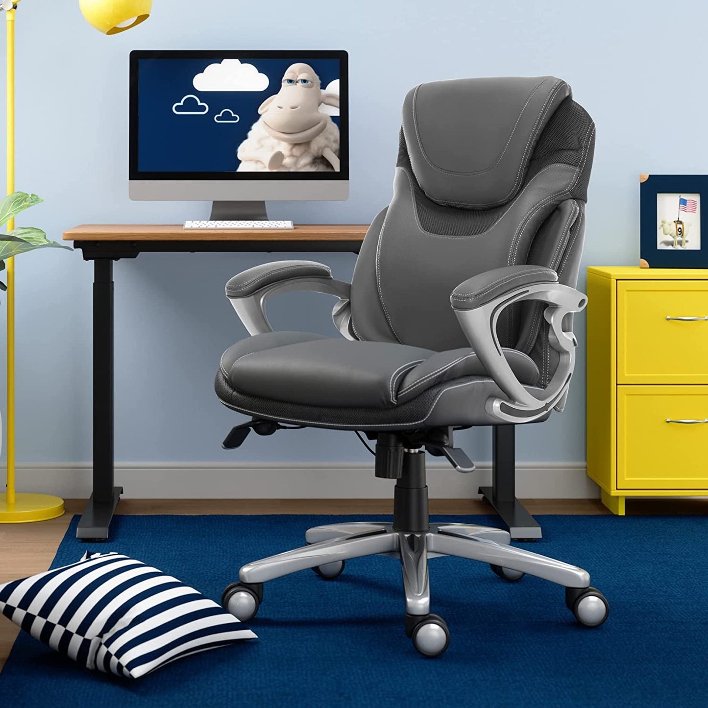 Serta Ergonomic High-Back Executive Chair for Health and Wellness