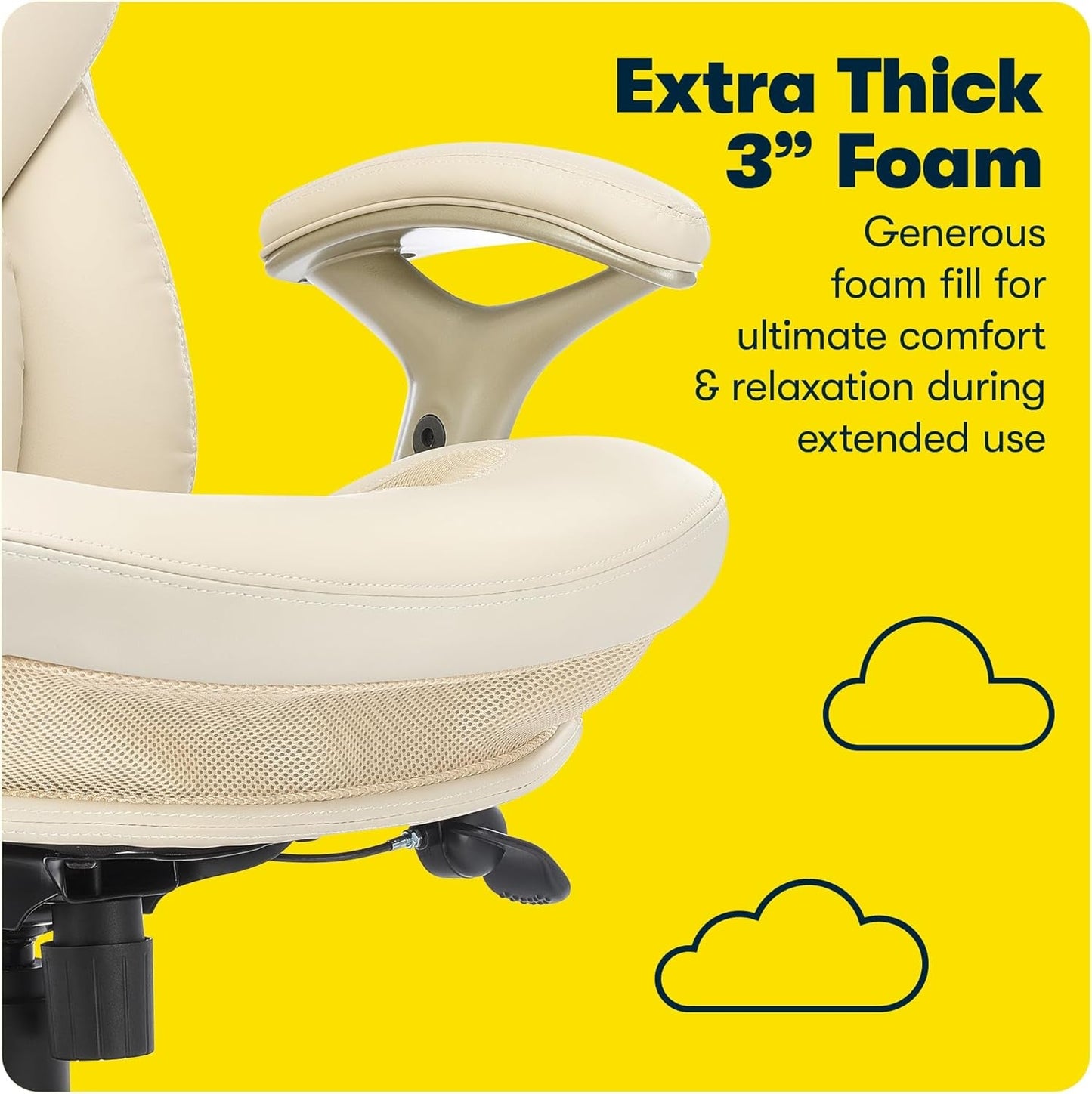 Serta Ergonomic Executive Office Chair Motion Technology Adjustable Mid Back