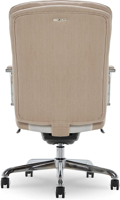 Sutherland Quilted Leather Executive Office Chair with Padded Arms,