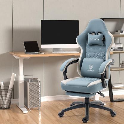 DOWINX Gaming Chair Breathable Fabric Computer Chair with Pocket Spring