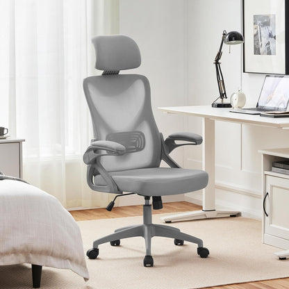 Ergonomic Mesh Office Chair, High Back Desk Chair with with Flip-Up