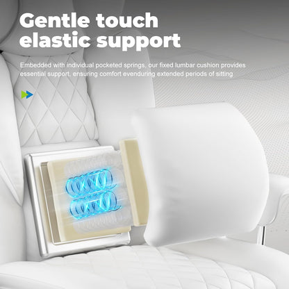Big and Tall Gaming Chair with Pocket Spring Lumbar Support, Ergonomic