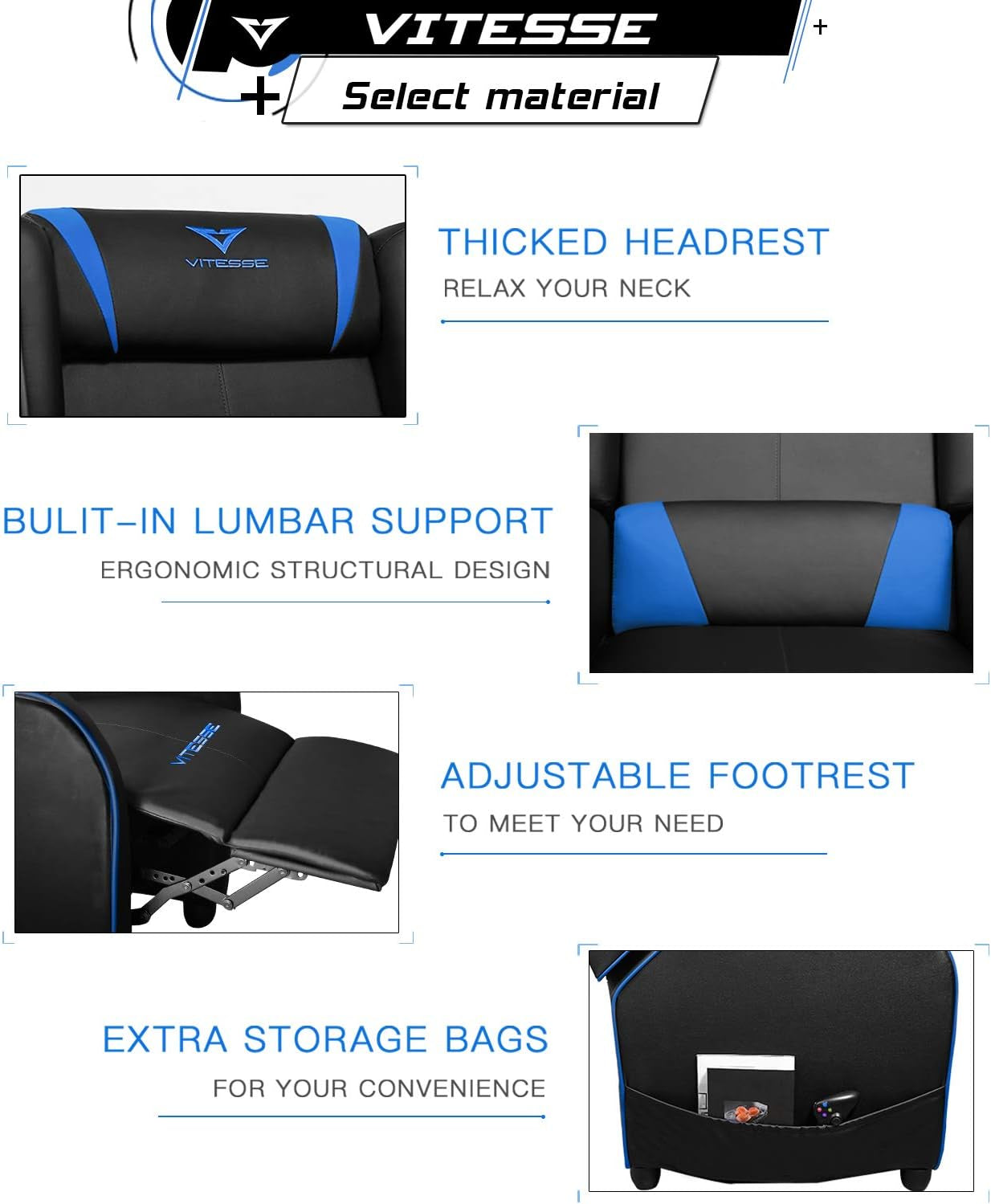 VITESSE Gaming Recliner