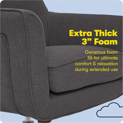 Serta Office Desk Chair with Button Tufted Mid-Back, Memory
