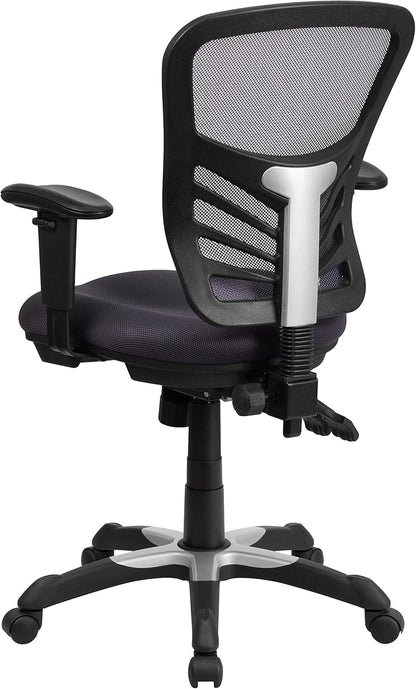 Nicholas Mid-Back Swivel Office and Gaming Chair, Ergonomic Mesh