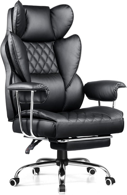 Big and Tall Gaming Chair with Pocket Spring Lumbar Support, Ergonomic