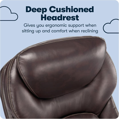 Serta Claremont Ergonomic Executive Office Chair with Back in Motion