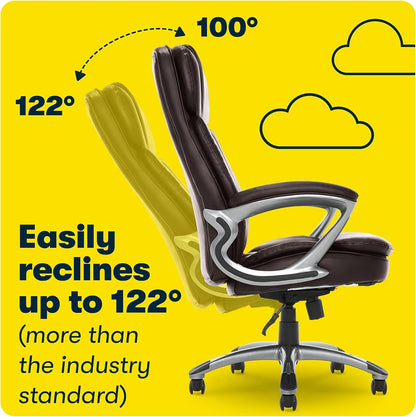 Serta Fairbanks Big and Tall High Back Executive Office Chair, Ergonomic