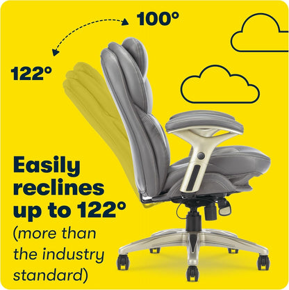Serta Ergonomic Executive Office Chair Motion Technology Adjustable Mid Back