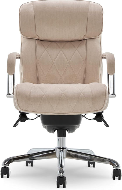 Sutherland Quilted Leather Executive Office Chair with Padded Arms,
