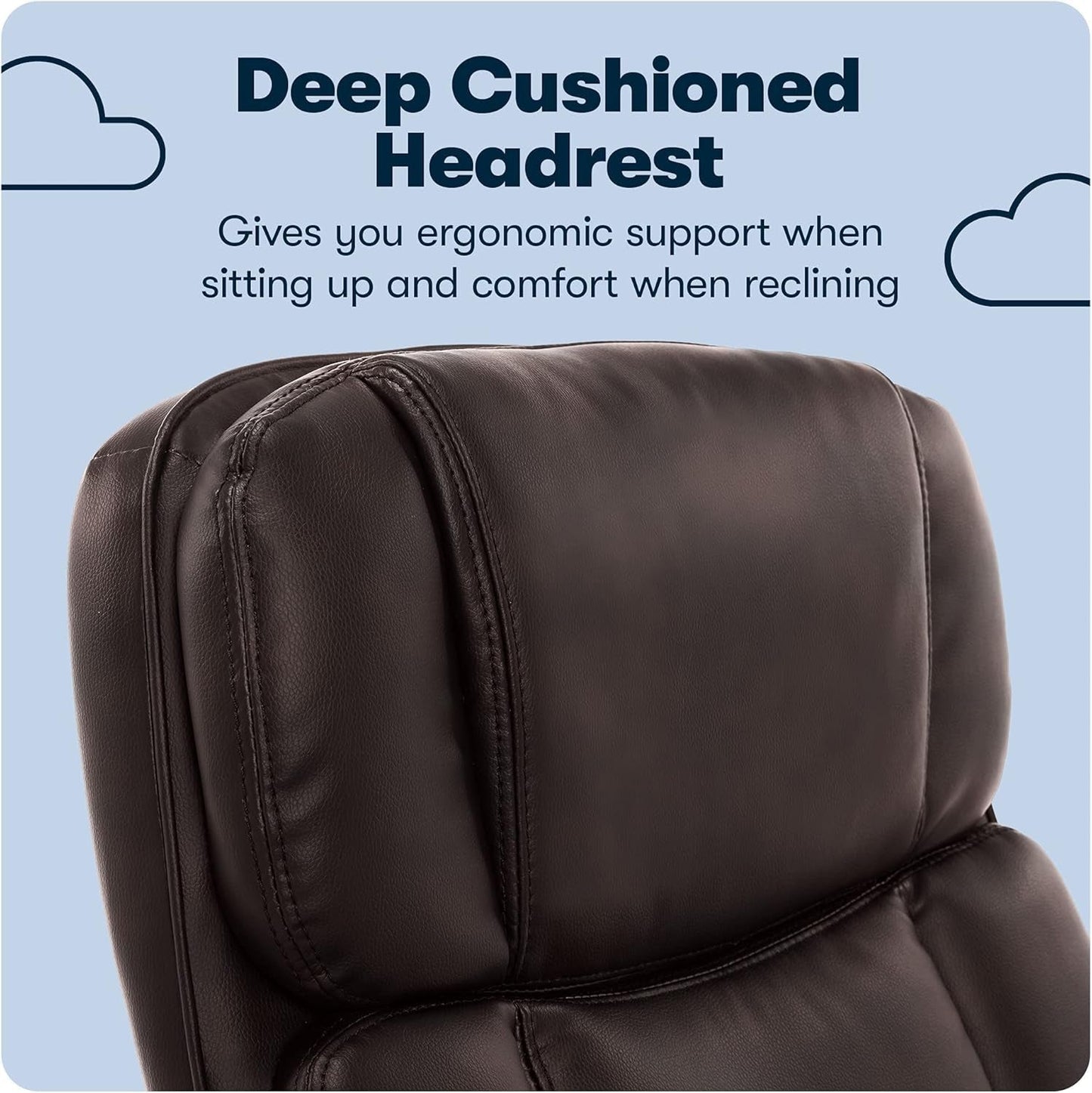 Serta Fairbanks Big and Tall High Back Executive Office Chair, Ergonomic