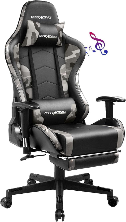 GTRAcing Gaming Chair with Bluetooth Speakers
