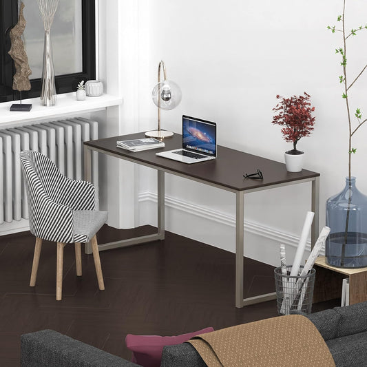 Home Office 55-Inch Computer Desk, 24" Deep, Espresso