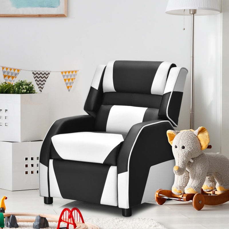Kids Gaming Recliner with Headrest and Footrest