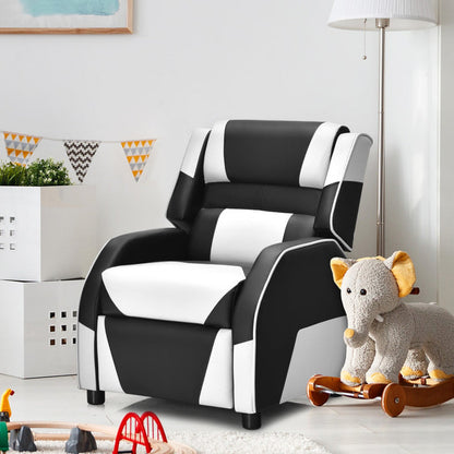 Kids Gaming Recliner with Headrest and Footrest