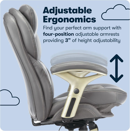 Serta Ergonomic Executive Office Chair Motion Technology Adjustable Mid Back