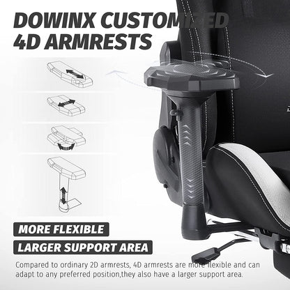 DOWINX Ergonomic Gaming Chair with Footrest