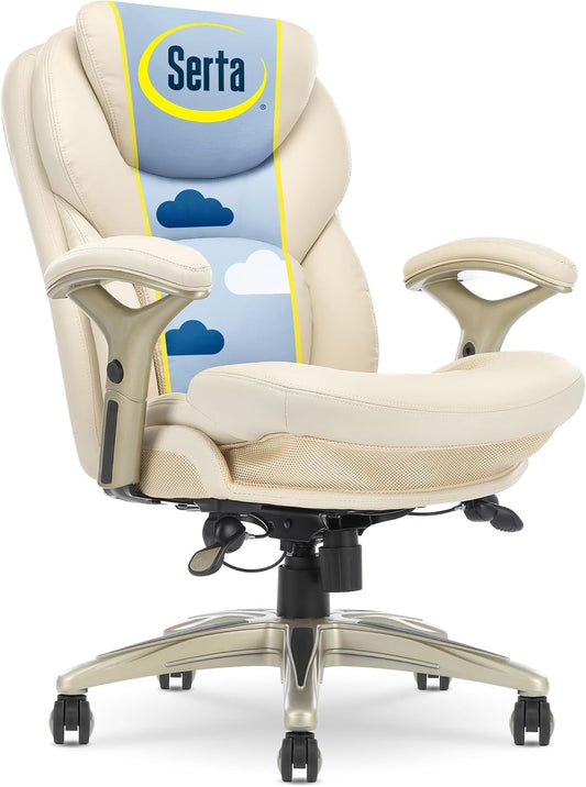 Serta Ergonomic Executive Office Chair Motion Technology Adjustable Mid Back
