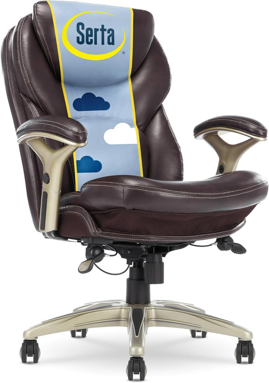 Serta Claremont Ergonomic Executive Office Chair with Back in Motion