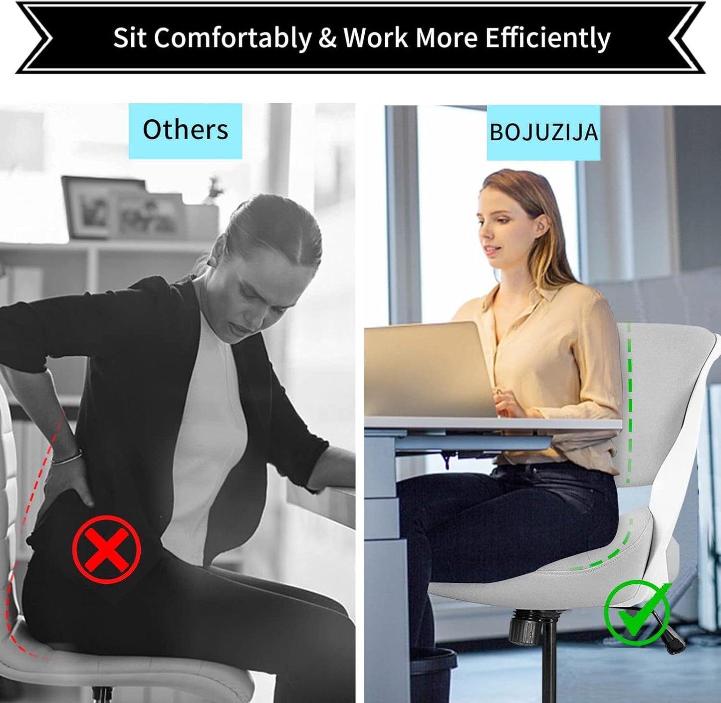 Ergonomic Drafting Chair,Standing Computer Desk Chair,Foot Ring,Lumbar
