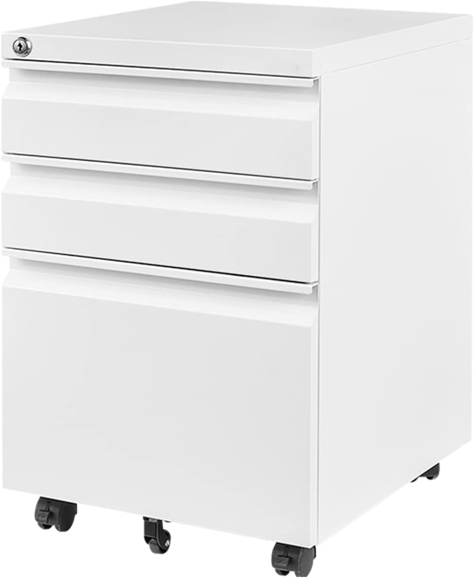 3 Drawer Mobile File Cabinet for Home Office under Desk Storage,
