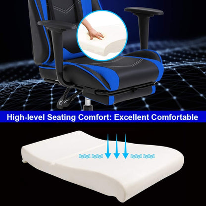 Gaming Chair with Footrest,Ergonomic Office Chair,Adjustable Swivel