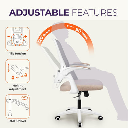 Office Desk Computer Gaming Chair with Ergonomic Lumbar Back Support