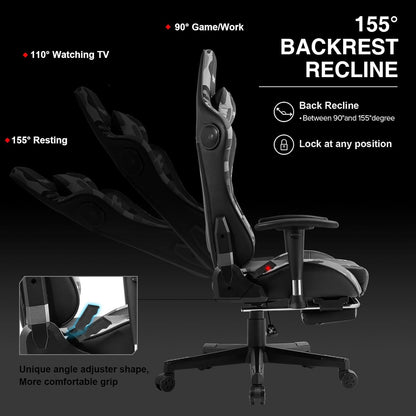 GTRAcing Gaming Chair with Bluetooth Speakers