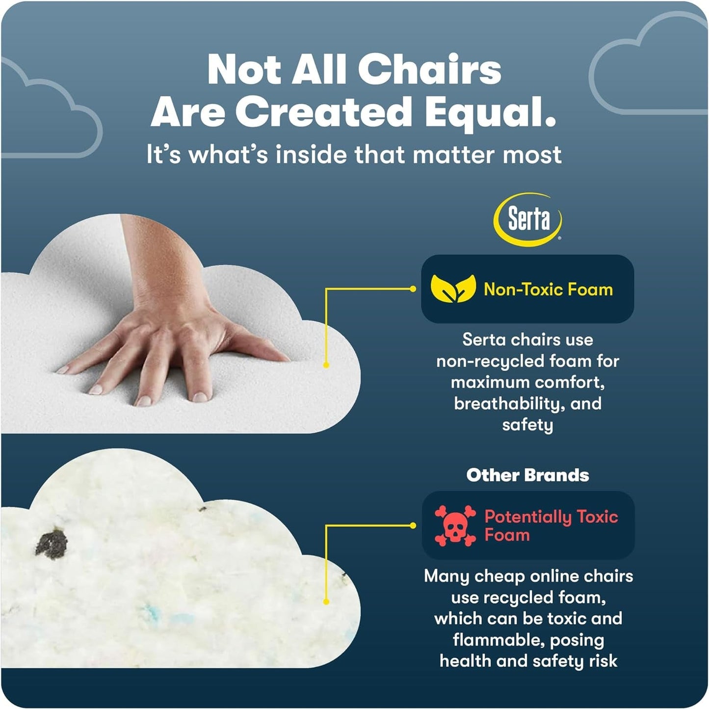 Serta Bryce Executive Office Chair, Ergonomic Computer Deskchair with